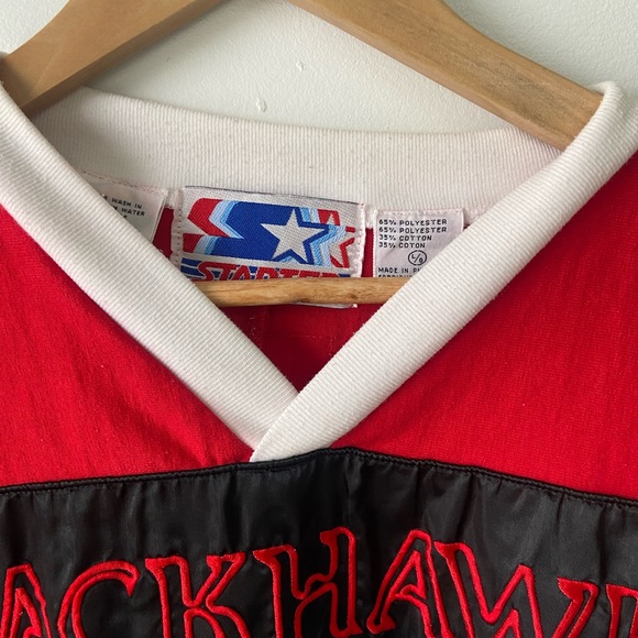 Vintage black hawks sweater jersey - Picture 3 of 3